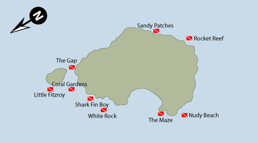 Fitzroy Island Map