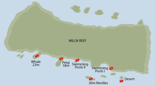Milln Reef Map
