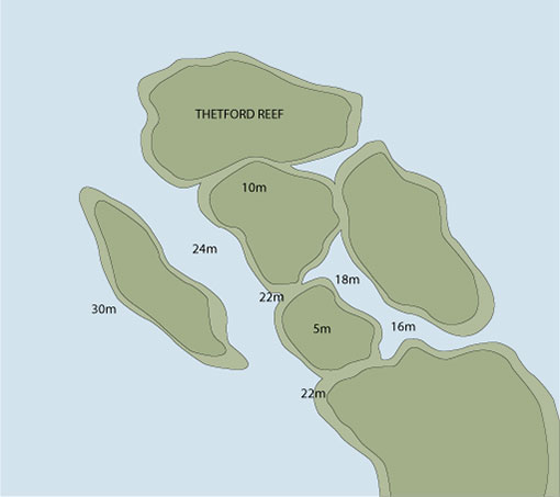Thetford Reef Map