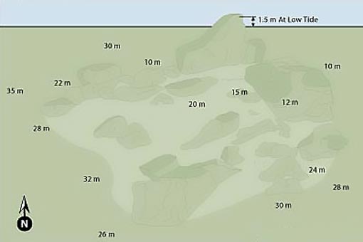 Richelieu Rock Map